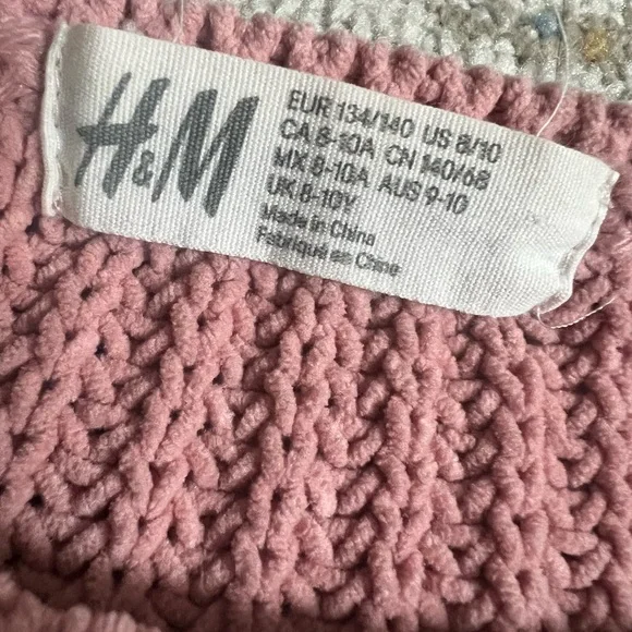 Girl H&M Dusty Rose Crew Neck Sweater - Picture 3 of 6